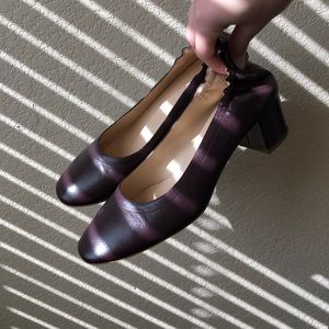 Everlane day heel in oxblood